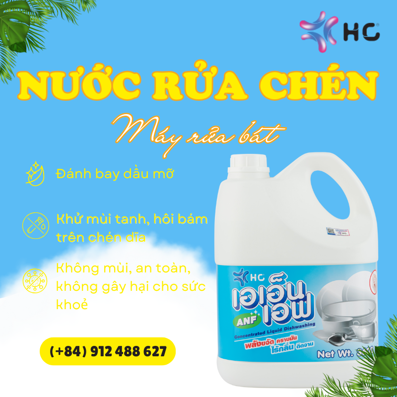 nước rửa chén máy rửa bát