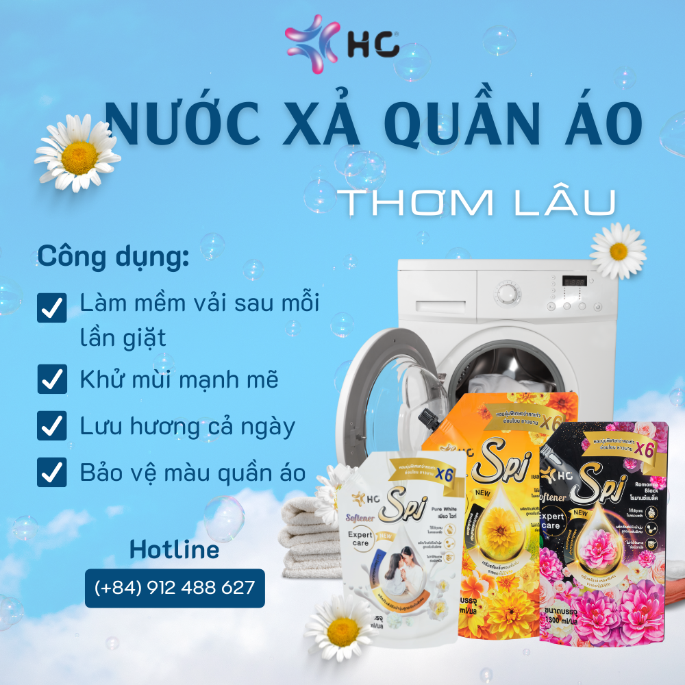 nước xả quần áo thơm lâu