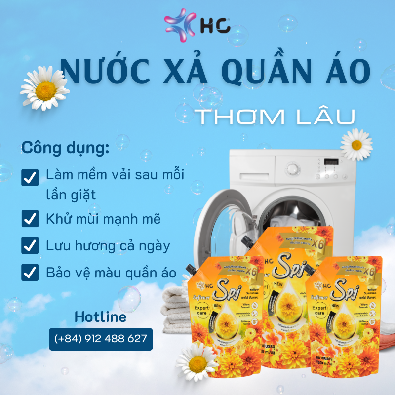 nước xả quần áo thơm lâu