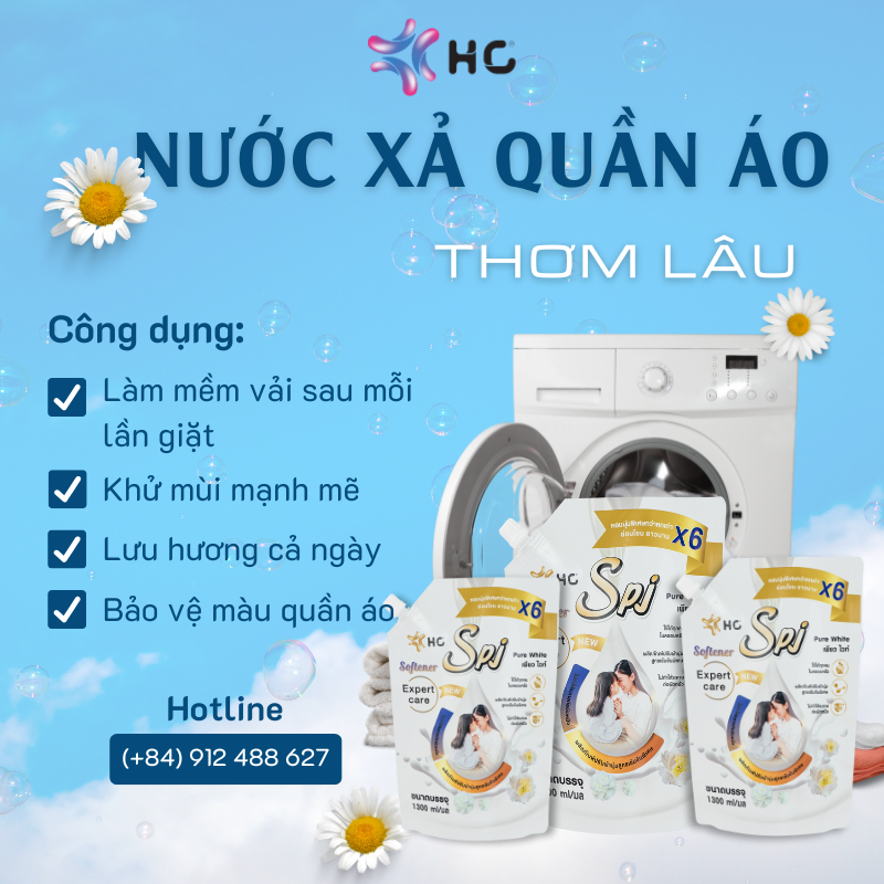 nước xả quần áo thơm lâu