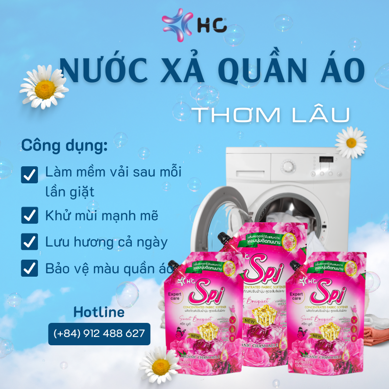 nước xả quần áo thơm lâu