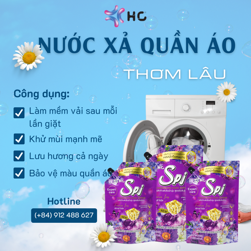 nước xả quần áo thơm lâu