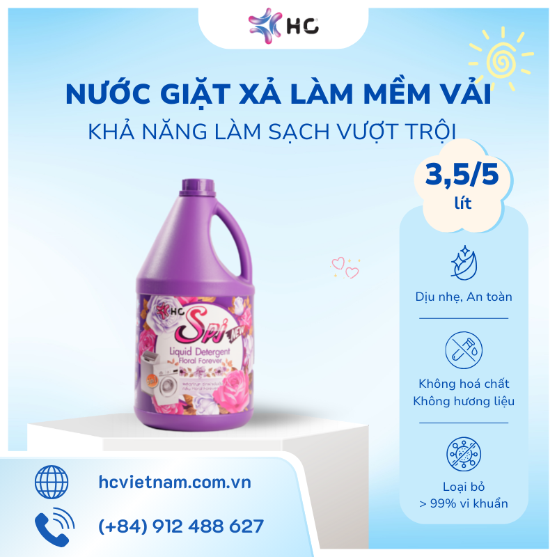 nước giặt làm mềm vải