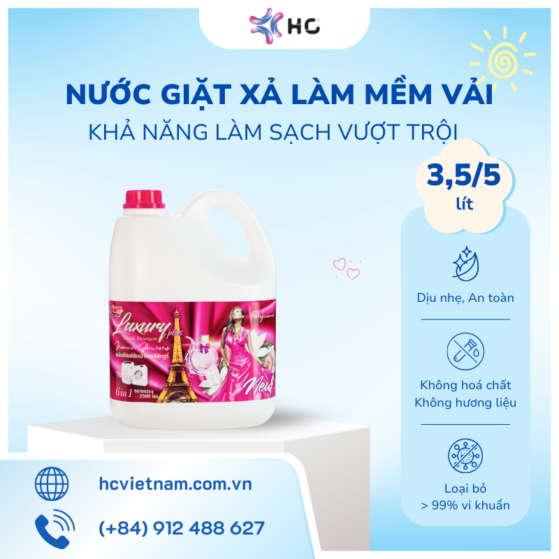 nước giặt làm mềm vải