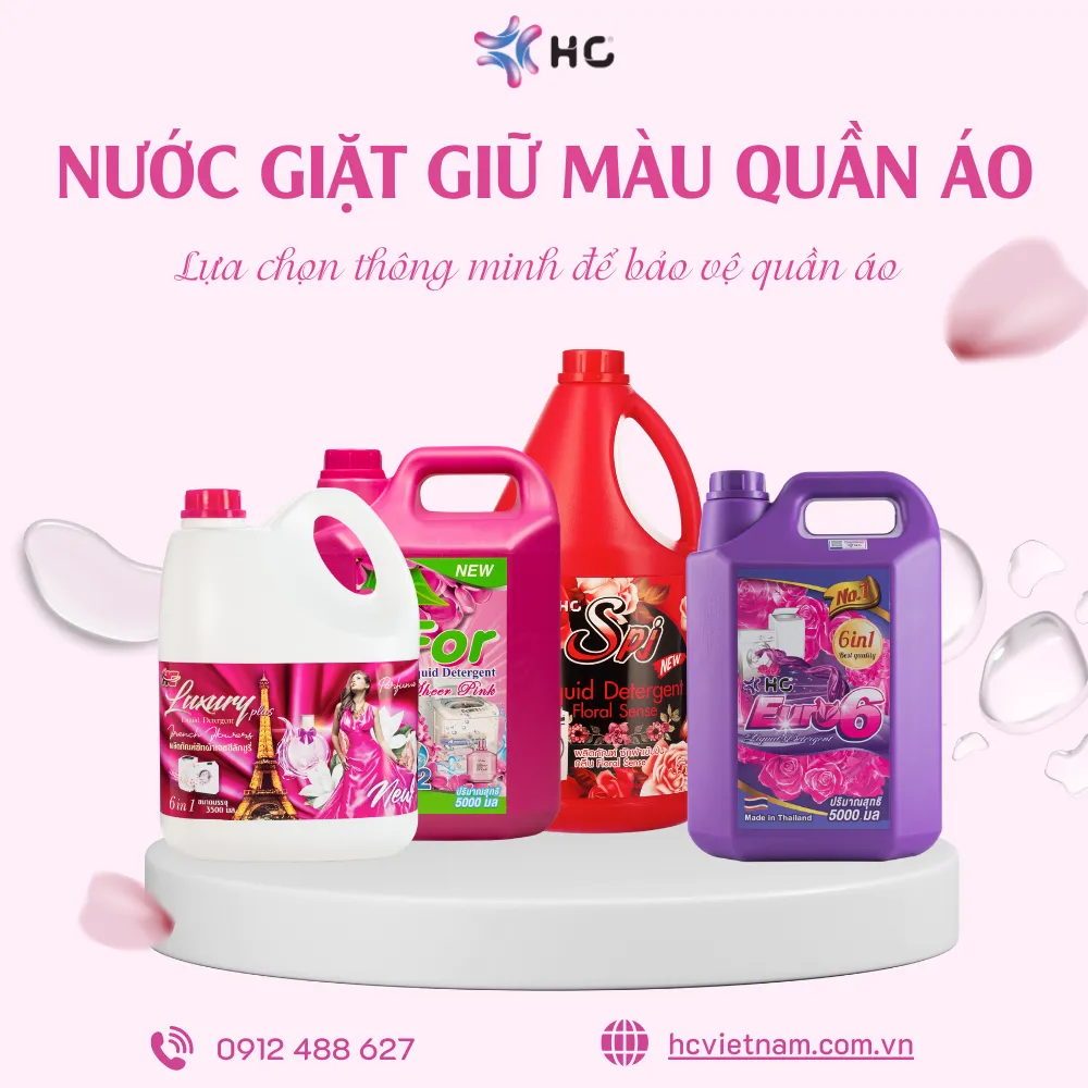 nước giặt giữ màu quần áo