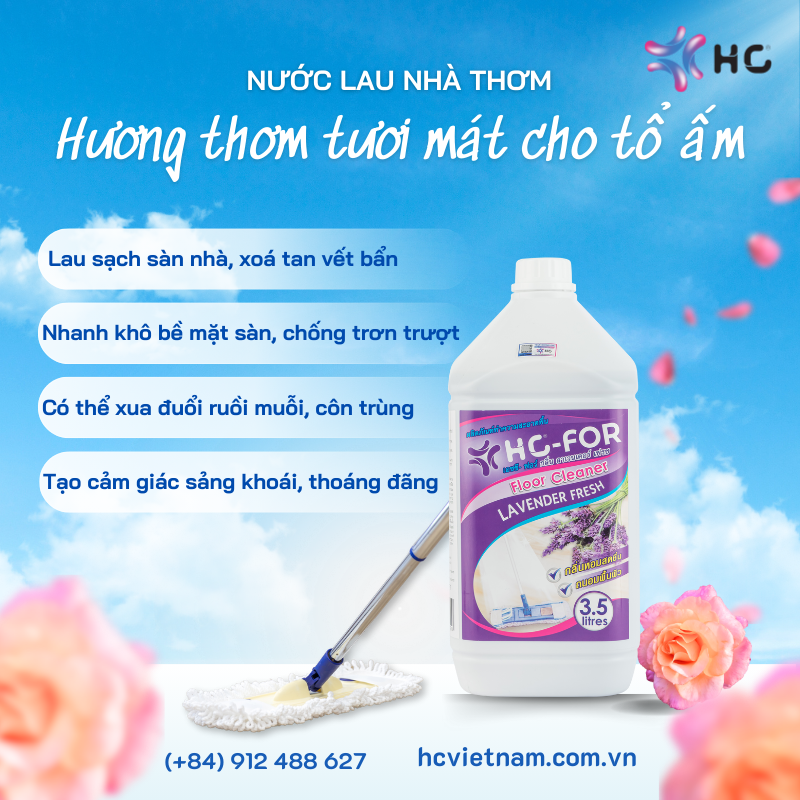 nước lau sàn thơm