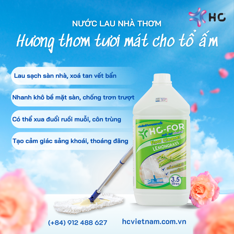 nước lau sàn thơm