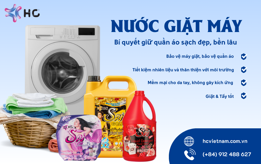 nước giặt máy
