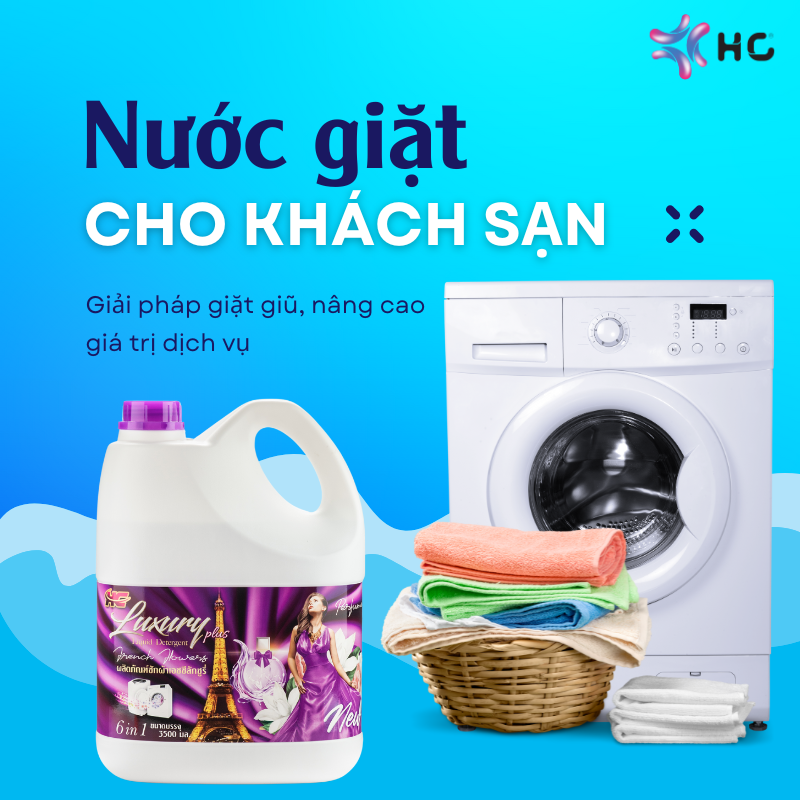 nước giặt cho khách sạn