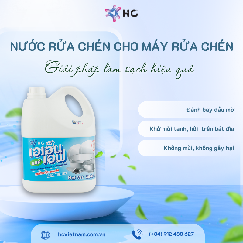 nước rửa chén cho máy rửa chén