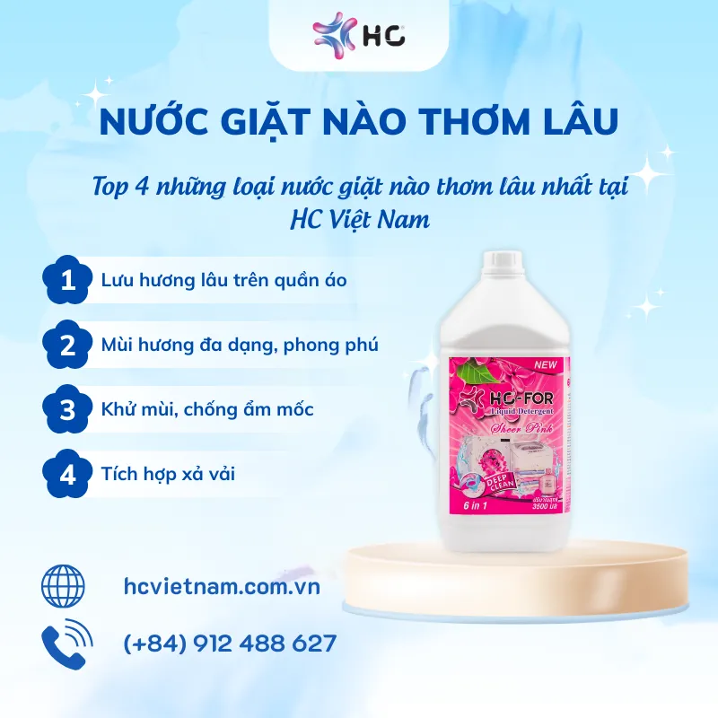 những loại nước giặt thơm lâu