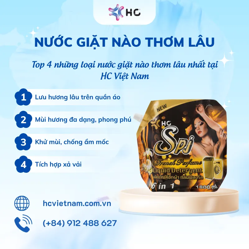 những loại nước giặt thơm lâu