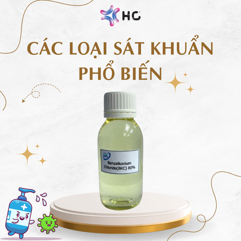 các loại sát khuẩn phổ biến