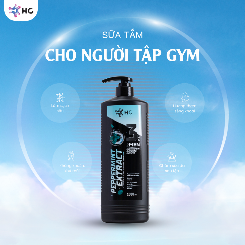 sữa tắm cho người tập gym