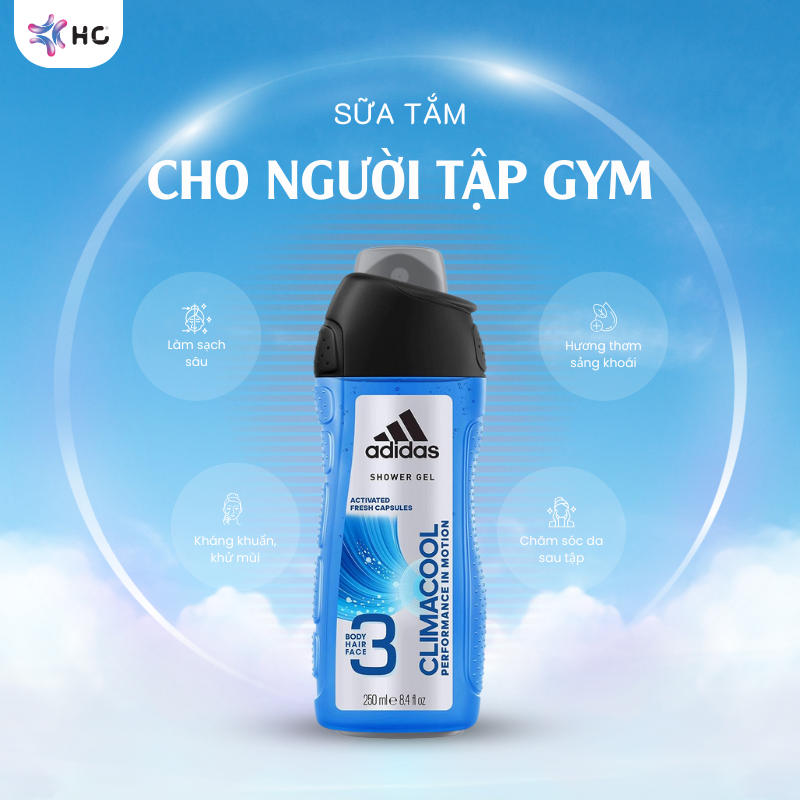 sữa tắm cho người tập gym