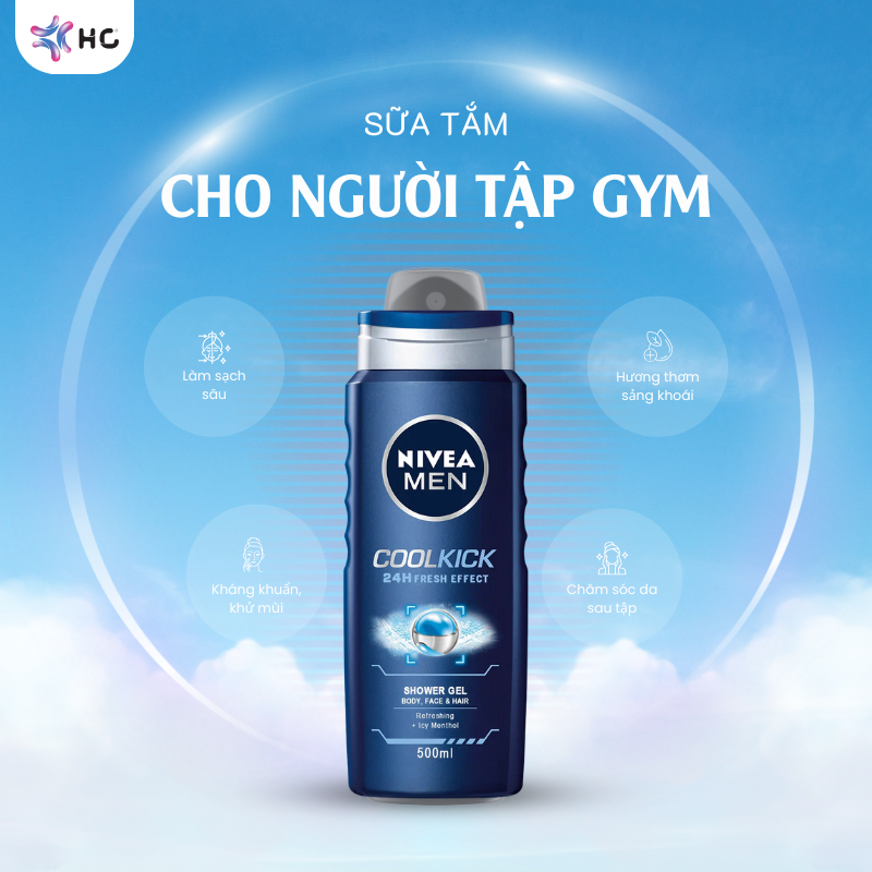 sữa tắm cho người tập gym