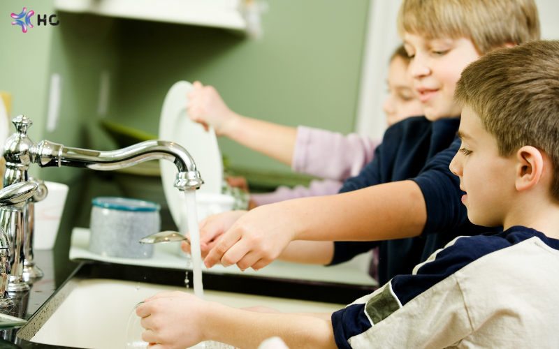 nước rửa chén an toàn cho gia đình có trẻ nhỏ