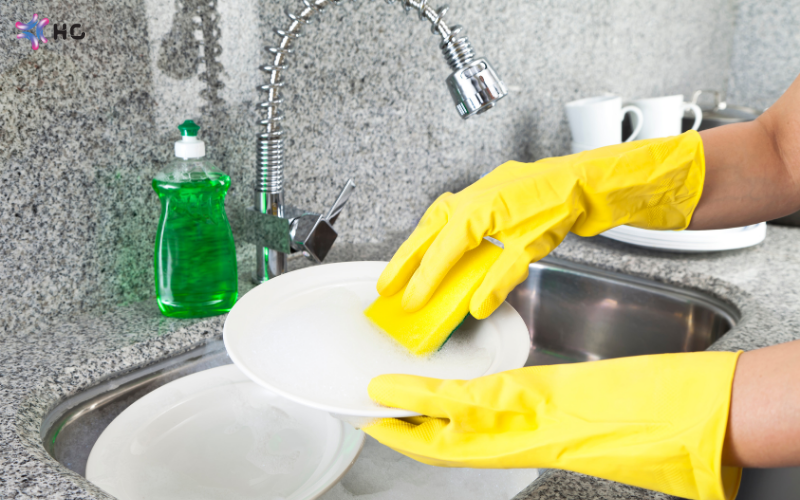 pha nước rửa chén