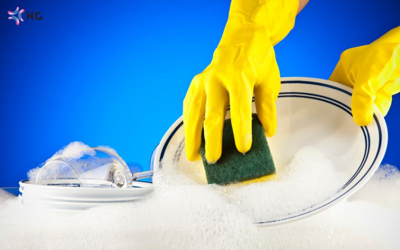 pha nước rửa chén