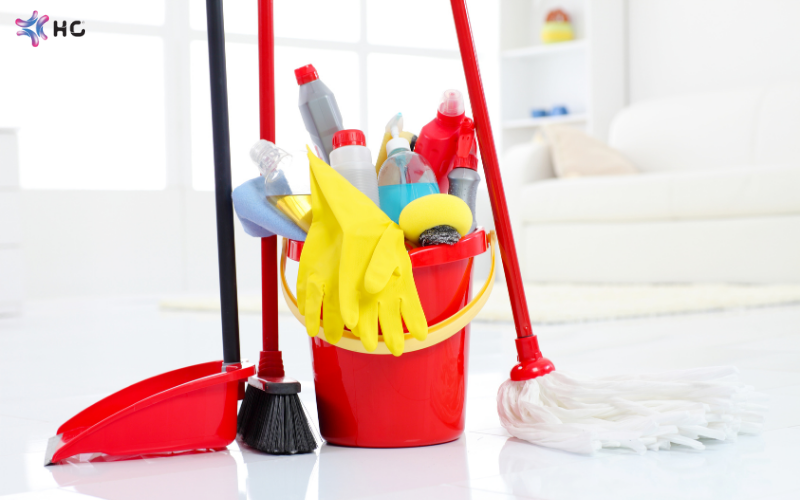 pha nước lau sàn