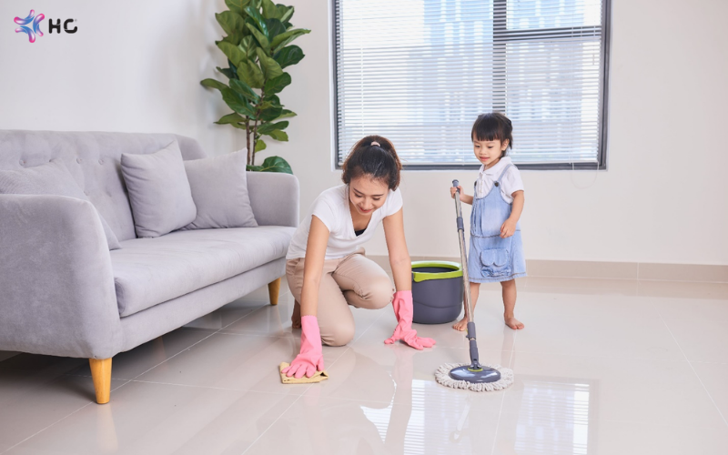 chọn nước lau sàn cho từng loại vật liệu